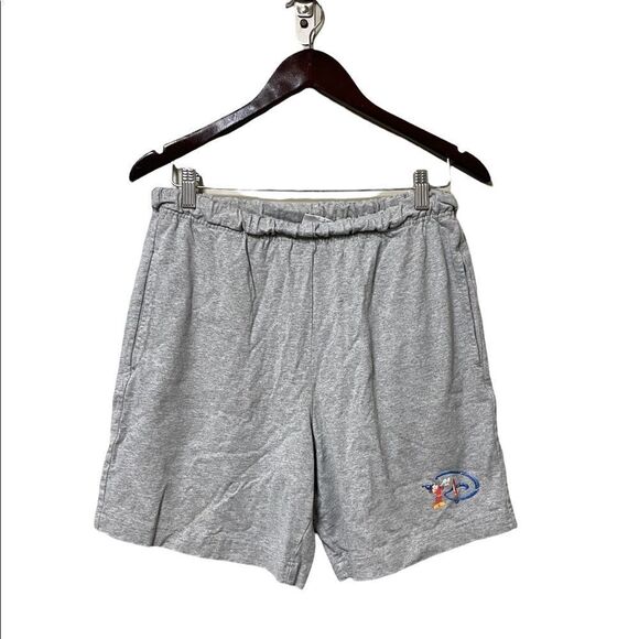 Vintage Disney Mickey Mouse Grey Sweat pants Shorts - Picture 1 of 4